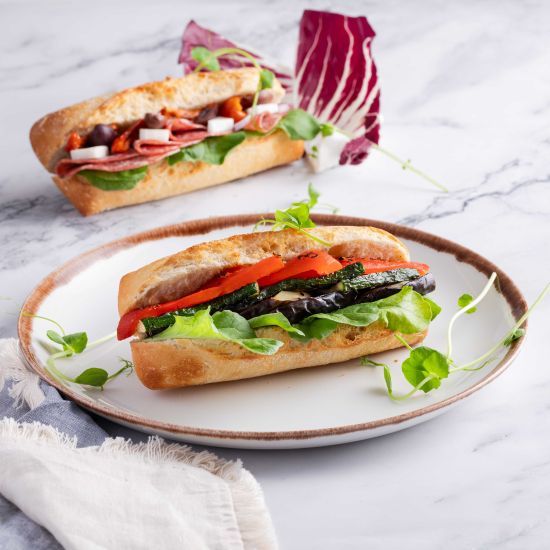 Mini stone-baked baguettes 