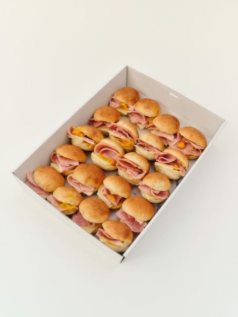Box - Ham Rolls with Smoked Ham, Comte, Mustard Pickles