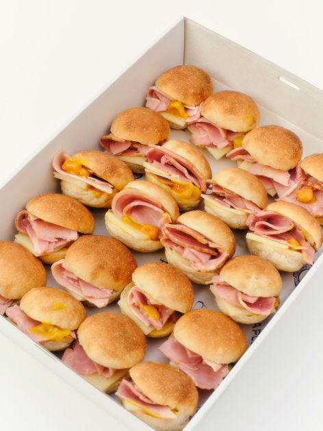 Box - Ham Rolls with Smoked Ham, Comte, Mustard Pickles