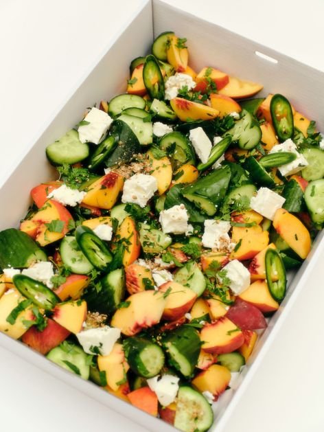 Box - Peach & Cucumber Salad