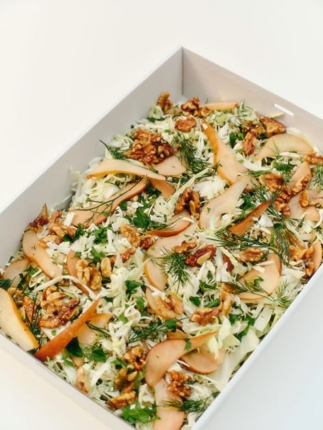 Box - Herby Savoy Slaw with Walnuts, Pickled Pears & Barley