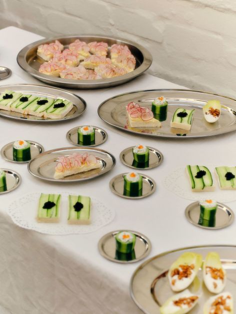 Box - Cucumber Bites with Herbed Labneh and Ocean Trout Roe