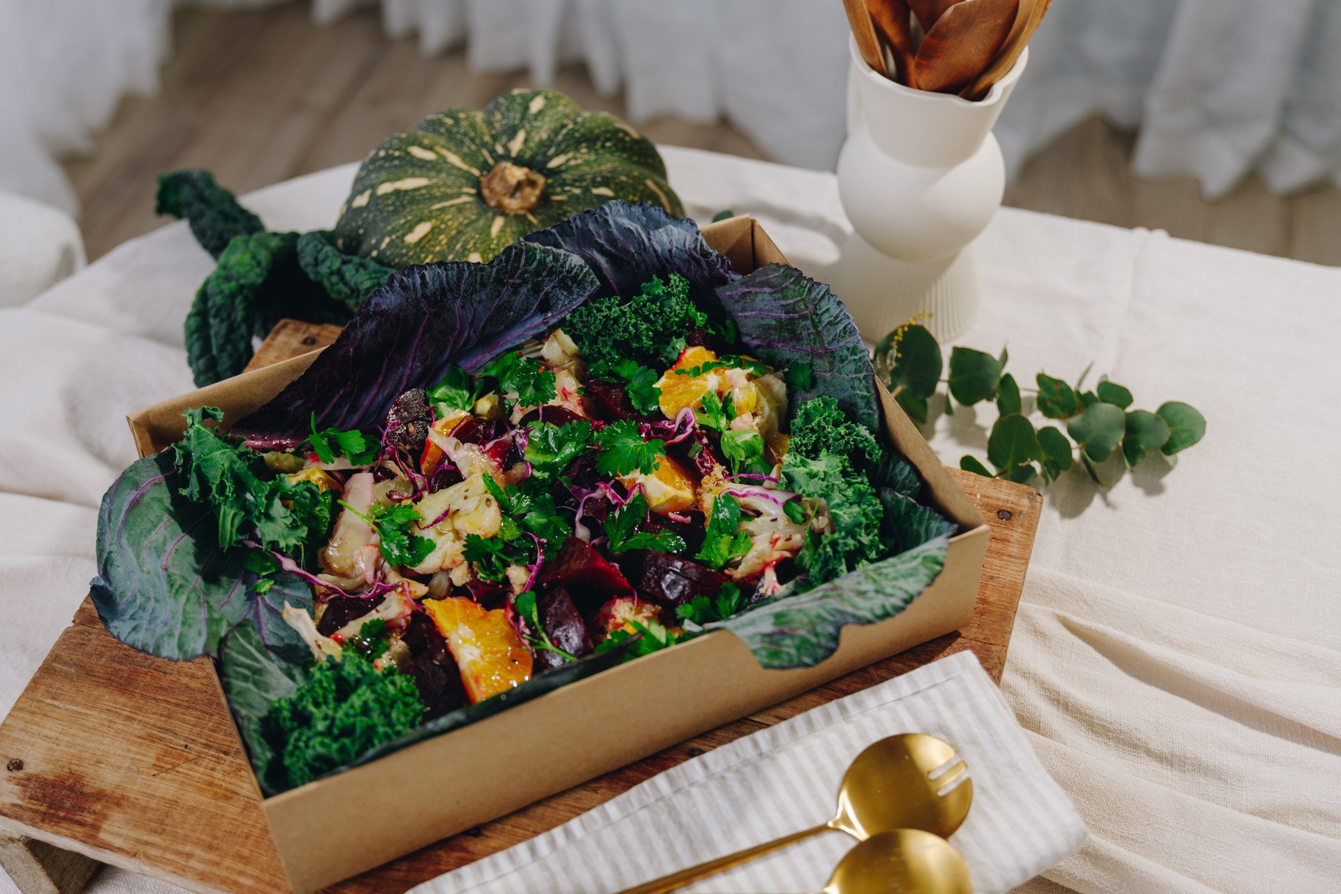 Beetroot cauliflower salad box