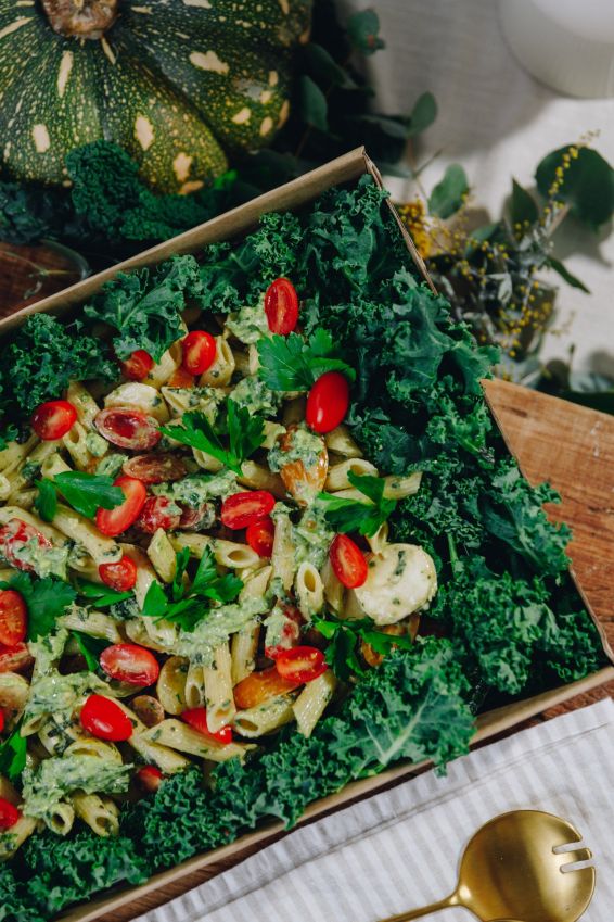 Penne pesto salad box