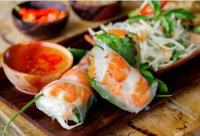 Prawn Rice Paper Rolls