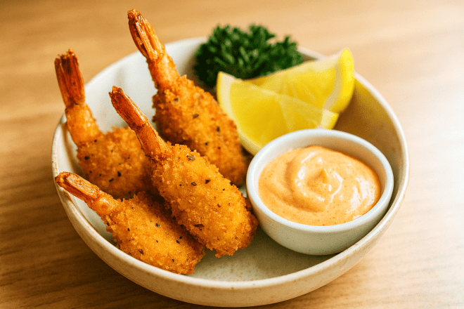 Crumbed Prawn Cutlets