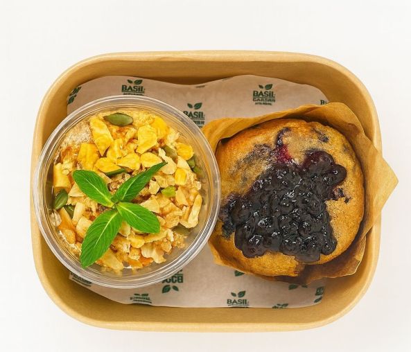 Bircher Pot and Mini Muffin Box