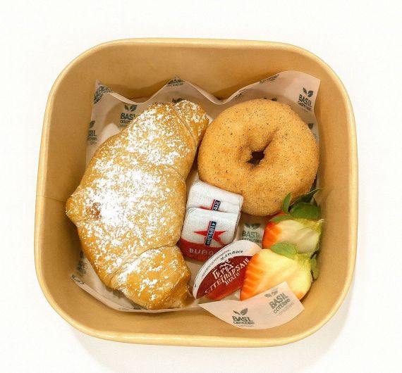 Croissant and Donut butter and jam Box