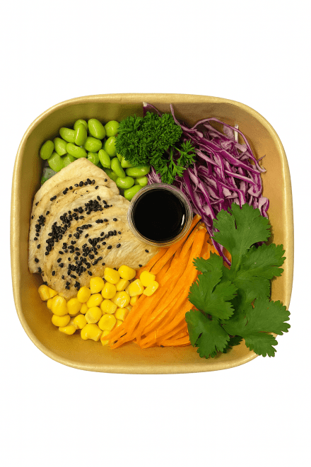 Teriyaki Chicken Poke Bowl