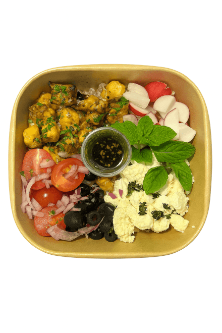 Mediterranean Veggie Salad Bowl