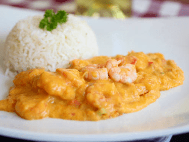 Creamy Prawn Stew  - Camarão na Moranga.