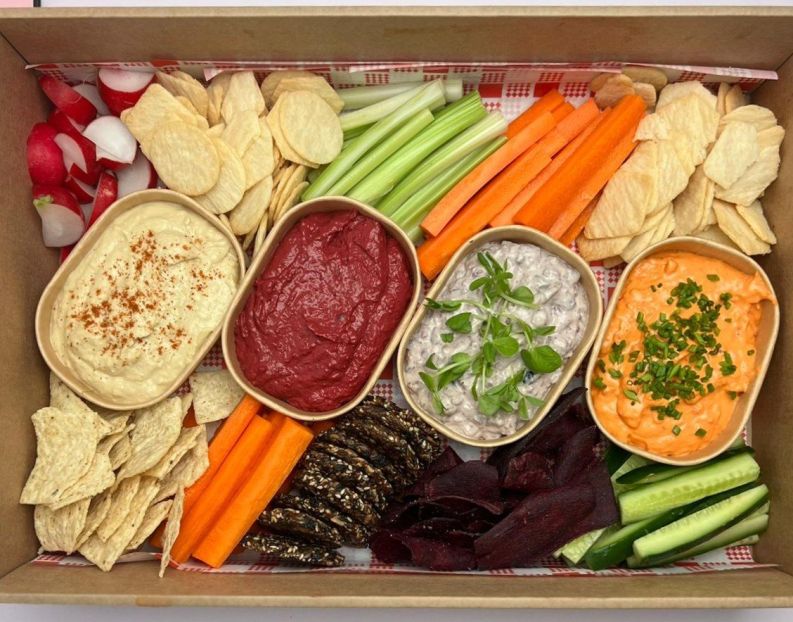Basil Dips Platter