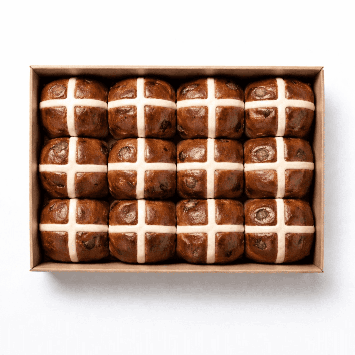 Chocolate Hot Cross Buns 
