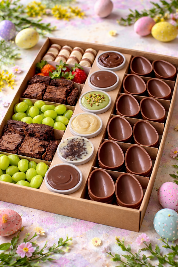 Golden Bunny Fondue Box