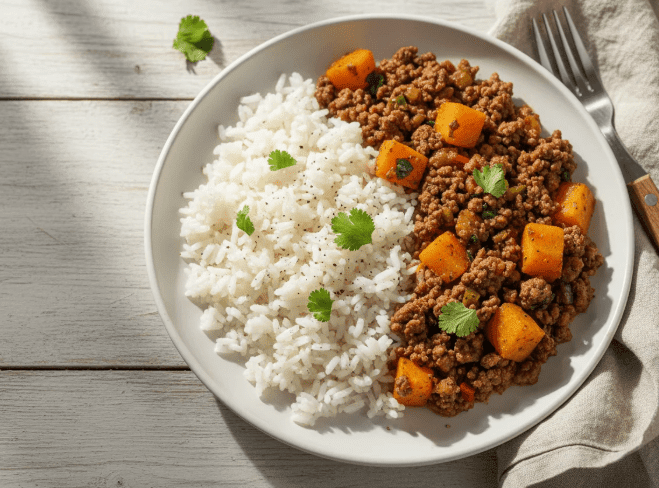 Pork Mince with Pumpkin