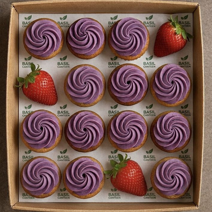 Purple Bloom Cupcakes