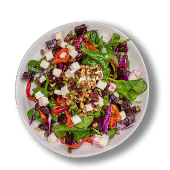 Roast Beetroot and Fetta Leafy Salad