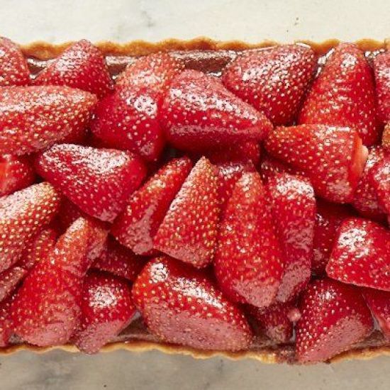 Strawberry Frangipane Tart.