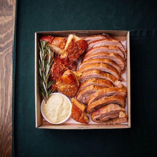 Main Course - Roasted Pork Belly price per 200g portion