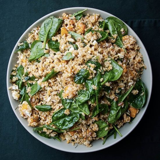 Salad - Brown Rice, Pumpkin, Feta