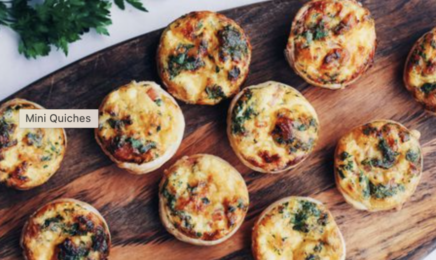 Canapé - Individual Quiche
