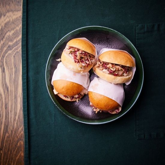 Canapè substantial - Porchetta sliders