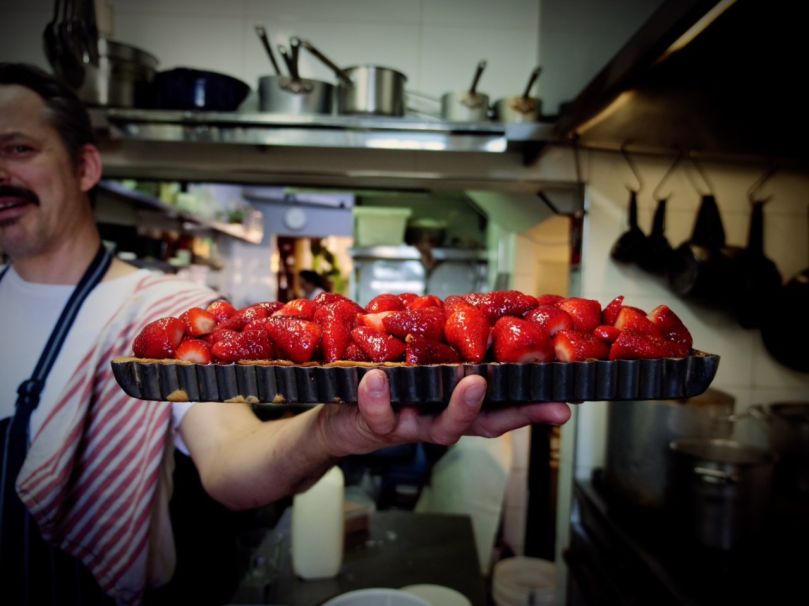 Strawberry Frangipane Tart