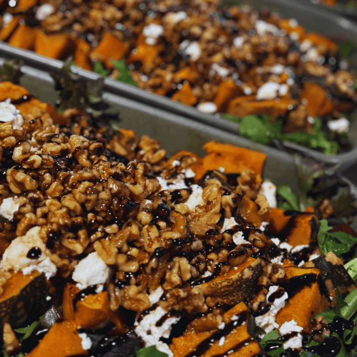 Pumpkin Beetroot Walnut Salad
