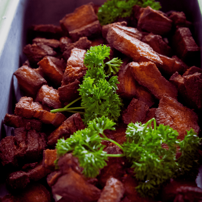 Tray Crispy Pork Belly Pieces