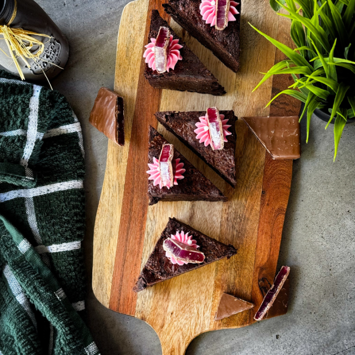 Gluten Free Turkish Delight Loaded Brownie (12)