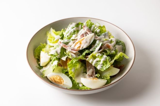 Romaine Lettuce, Parmesan and Egg Salad (1 serve) (B/S)
