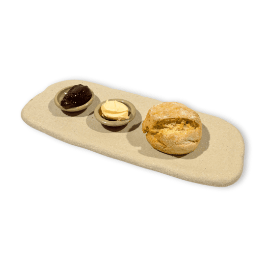 Gluten-Free Scones with Vegan Jam and Butter (1 serve)