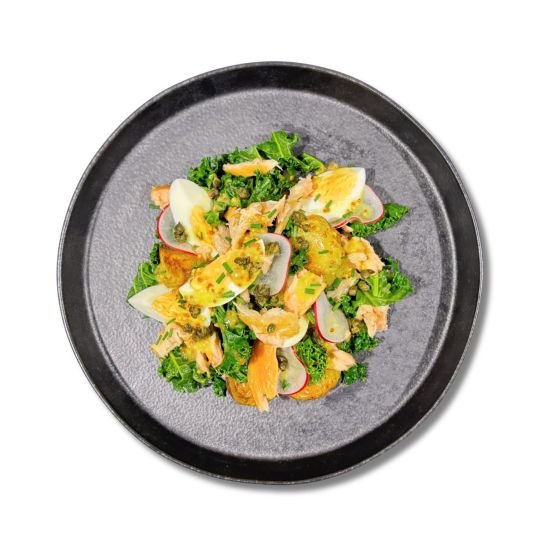 Hot Smoked Salmon Salad Platter