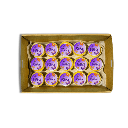 Wear It Purple Day Mini Cupcake Pack (15 pieces)