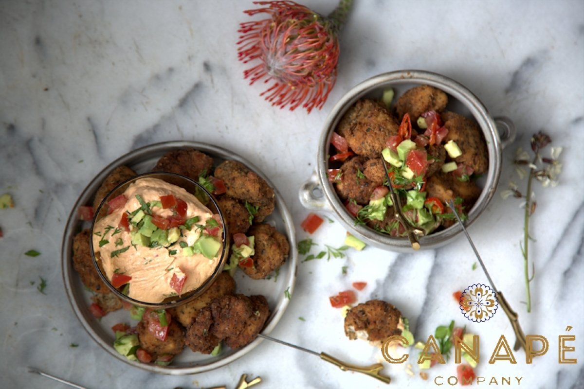 Manape Cajun Chicken Skewers with Chipotle Dip (served hot or cold)