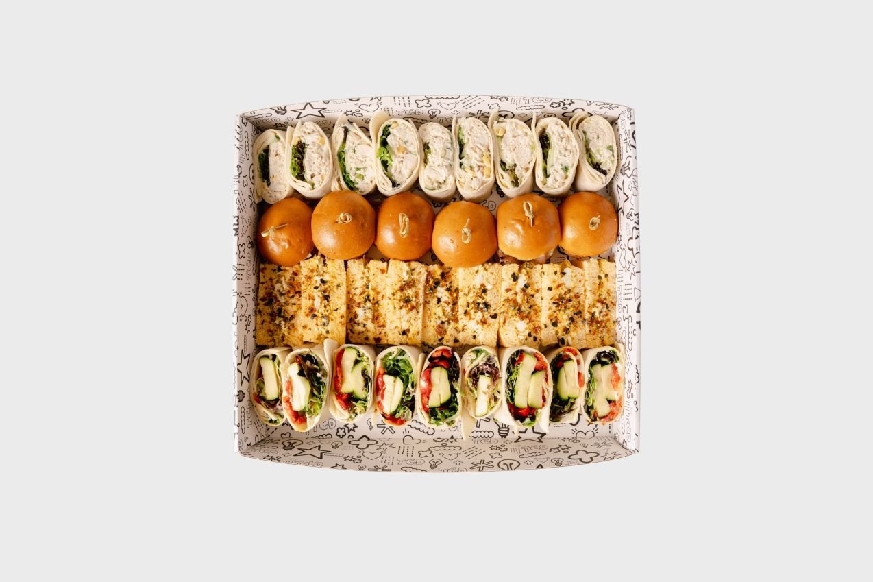 Executive Mini Sandwich Platter (34 bite size pieces) - All Meat Selection
