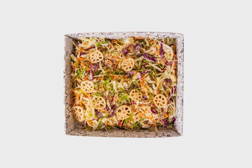 Crisp Rainbow Slaw Salad 