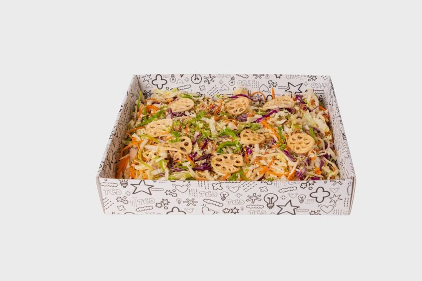 Crisp Rainbow Slaw Salad 