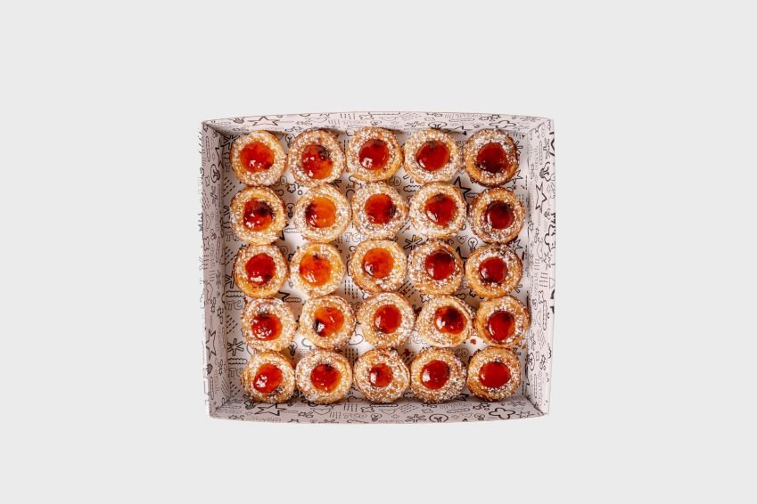 Custard Tart with Lavender & Berry Jam Box
