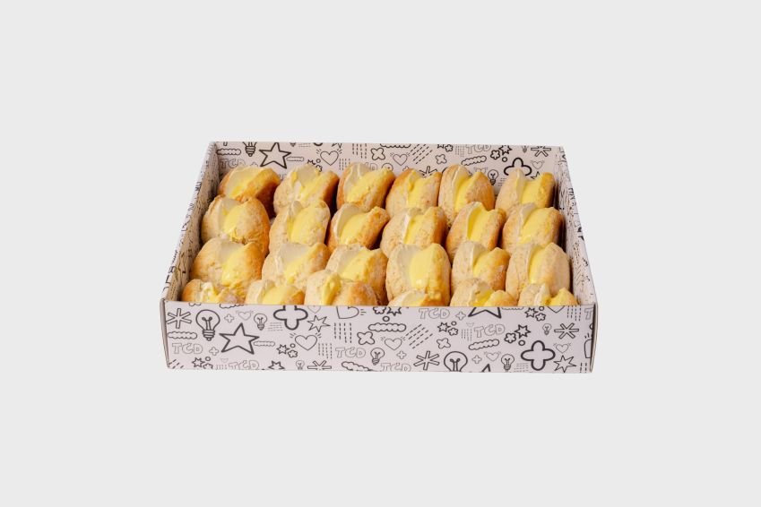 Nanna May's lemonade scones filled with house-made lemon curd and fresh cream 
