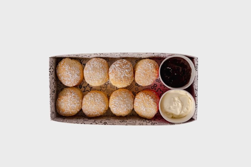 Nanna Edna's Scones With House Jam & Cream 