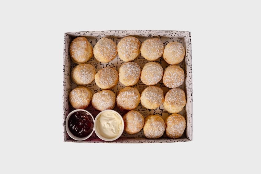 Nanna Edna's Scones With House Jam & Cream 