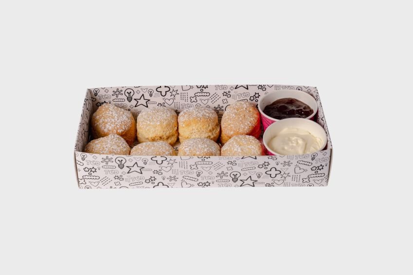 Nanna Edna's Scones With House Jam & Cream 