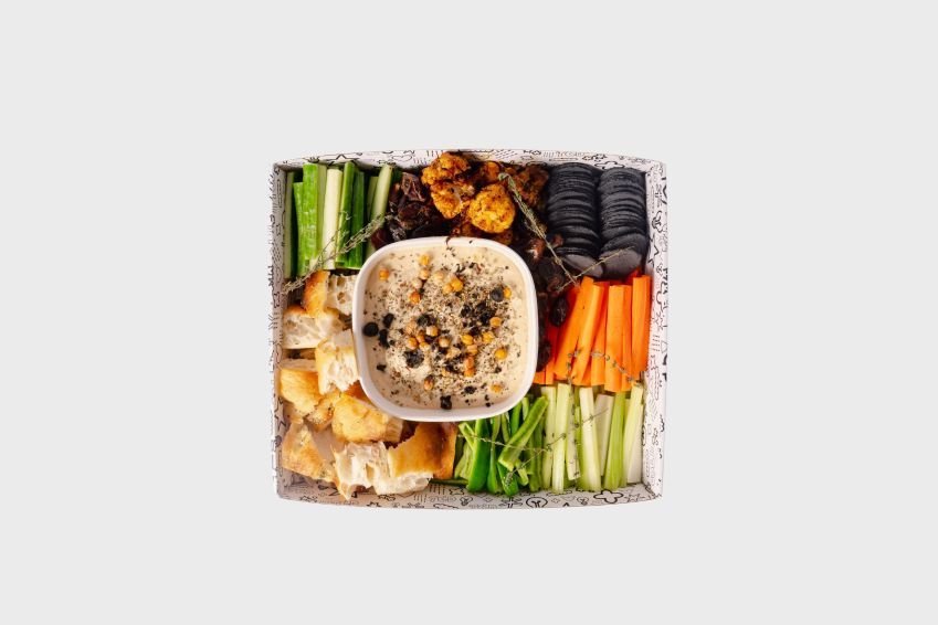 Loaded Chickpea Hummus Dip Platter