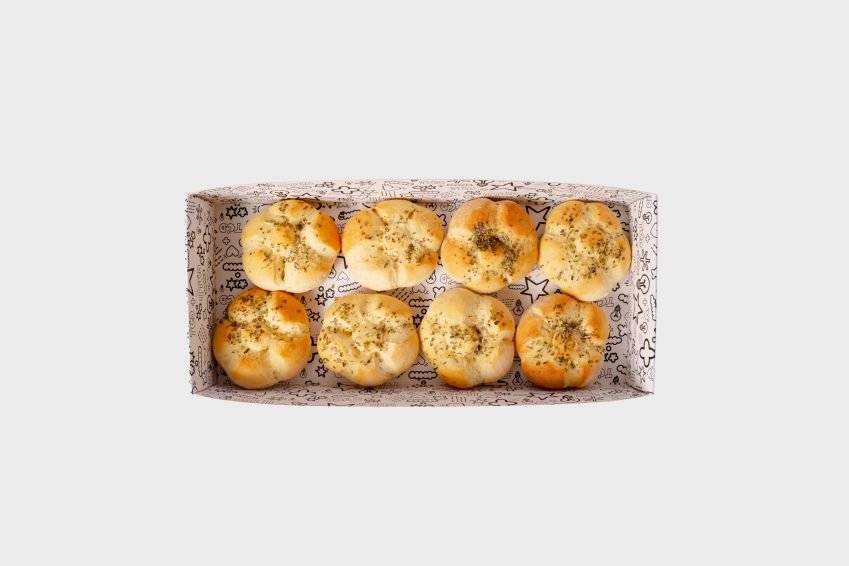 Freshly Baked Michetta Rolls with Sea Salt & Dried Oregano (DF)