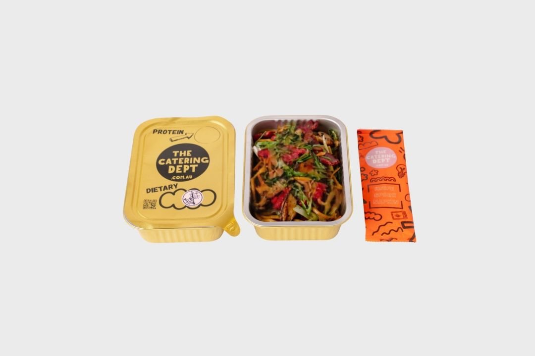 Wok Fried Yakisoba Soba Noodles with Crispy Garlic & Toasted Black Sesame 