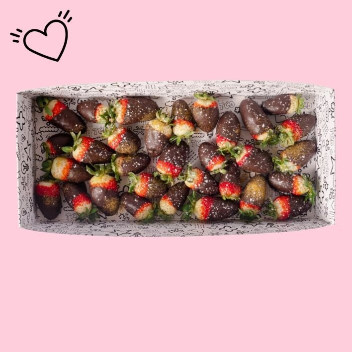 Belgium Dark Chocolate Dipped Strawberries - Medium (Per Piece)