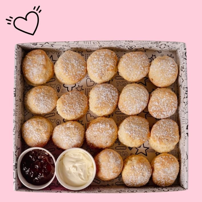 Nanna Edna's Scones With House Jam & Cream 