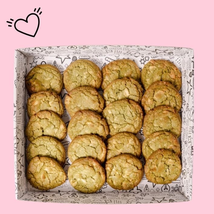 Tokyo White Chocolate & Matcha Cookie Box