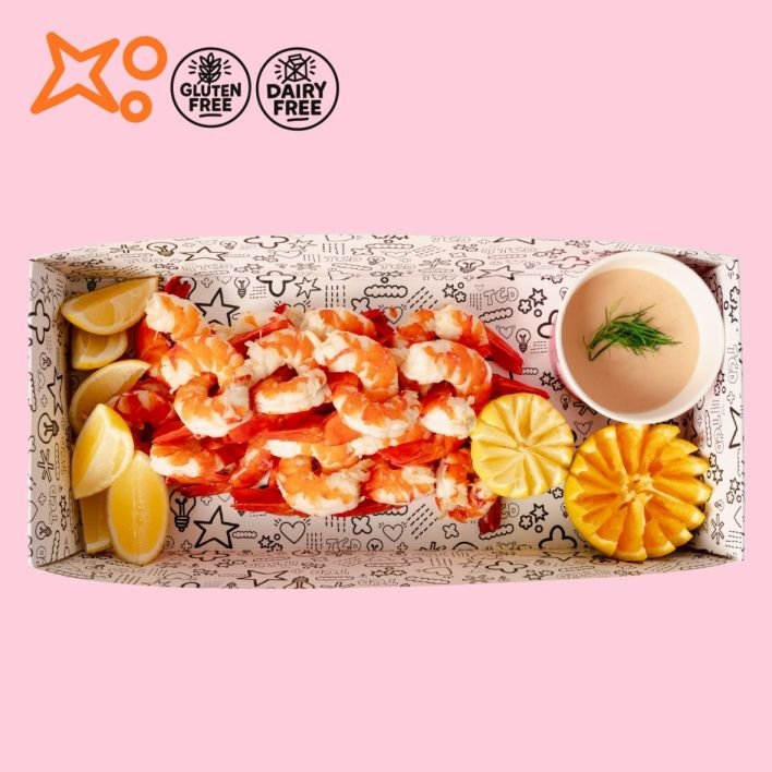Freshly Peeled Tiger Prawns 